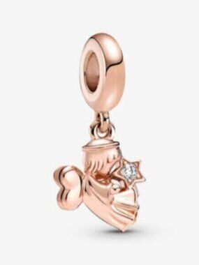 PANDORA Heart Winged Angel Dangle Charm